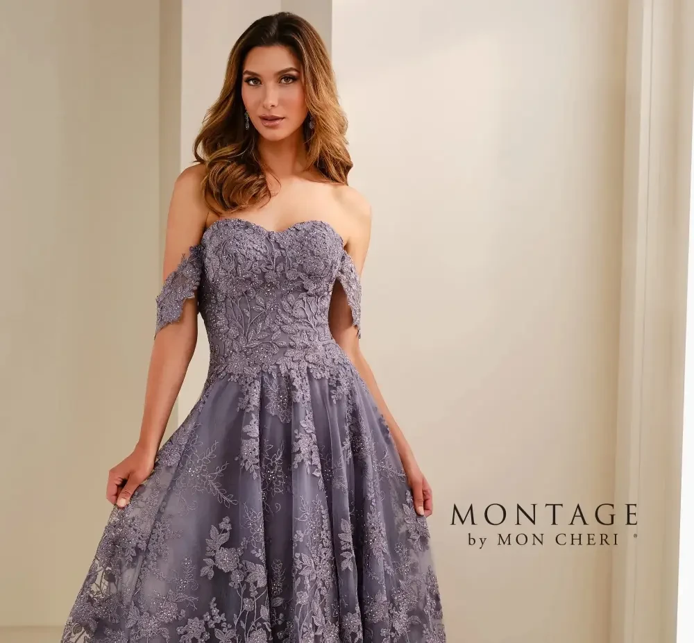 Model wearing a mothers dress