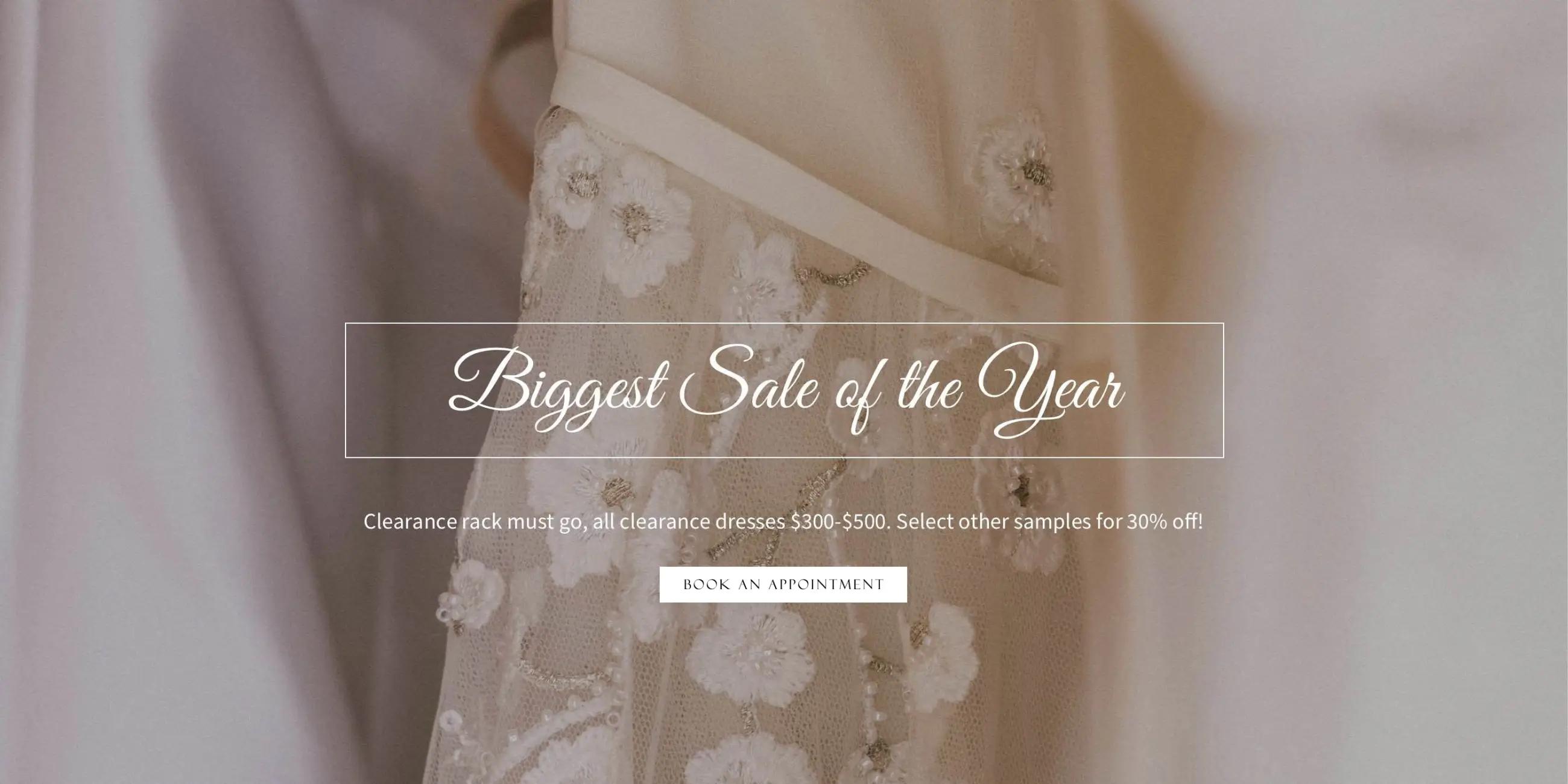 Biggest Sale of The Year Banner for Desktop