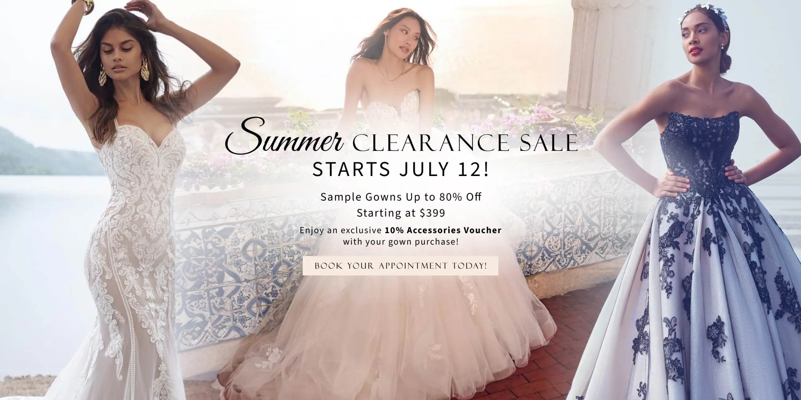 summer clearance bridal sale